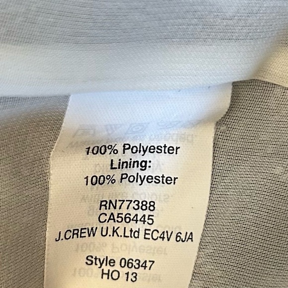 J. CREW Black & Cream Silky “Lace” Print Top - Picture 6 of 8